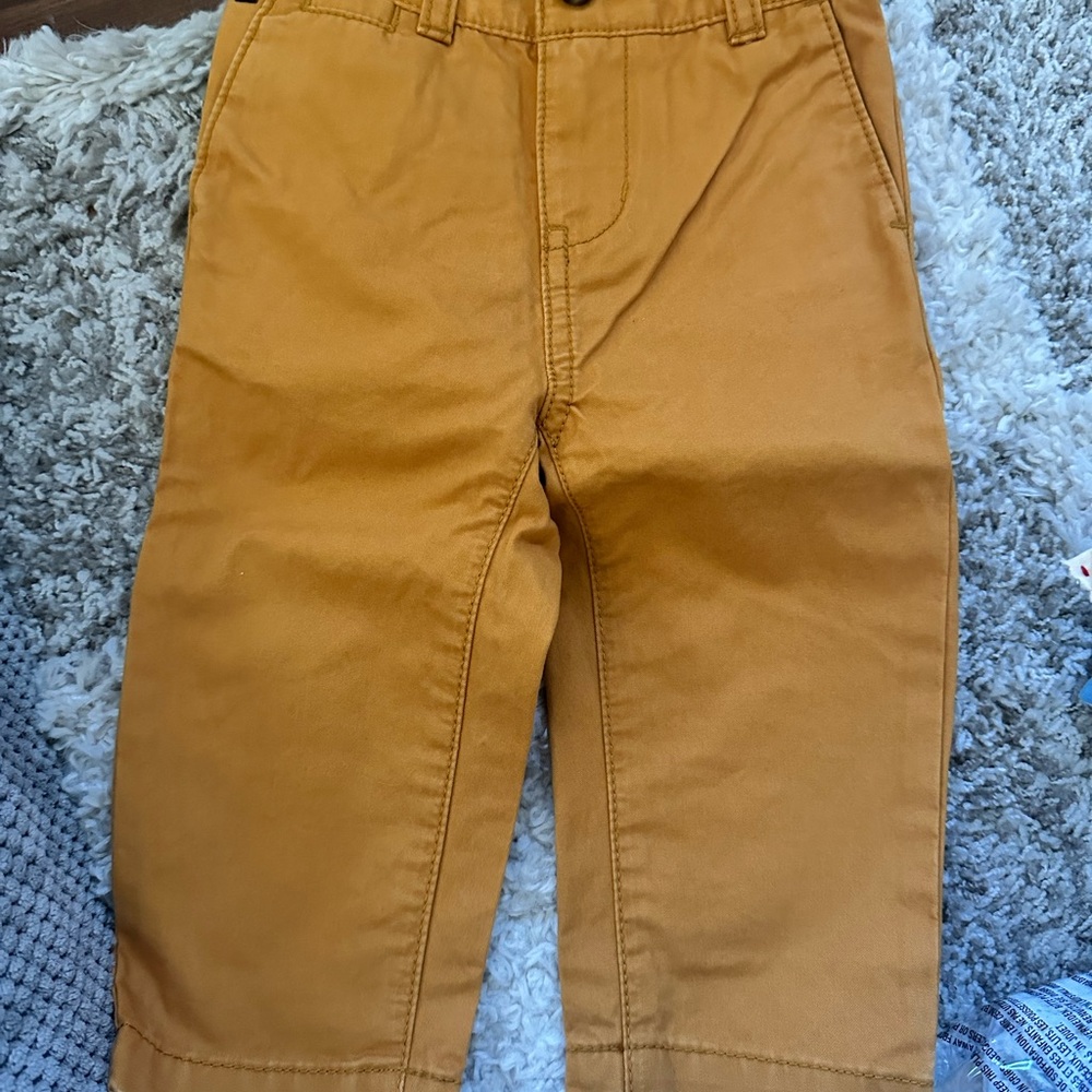 Tommy Hilfiger Kids Boys Tan Pants 12M new with tags